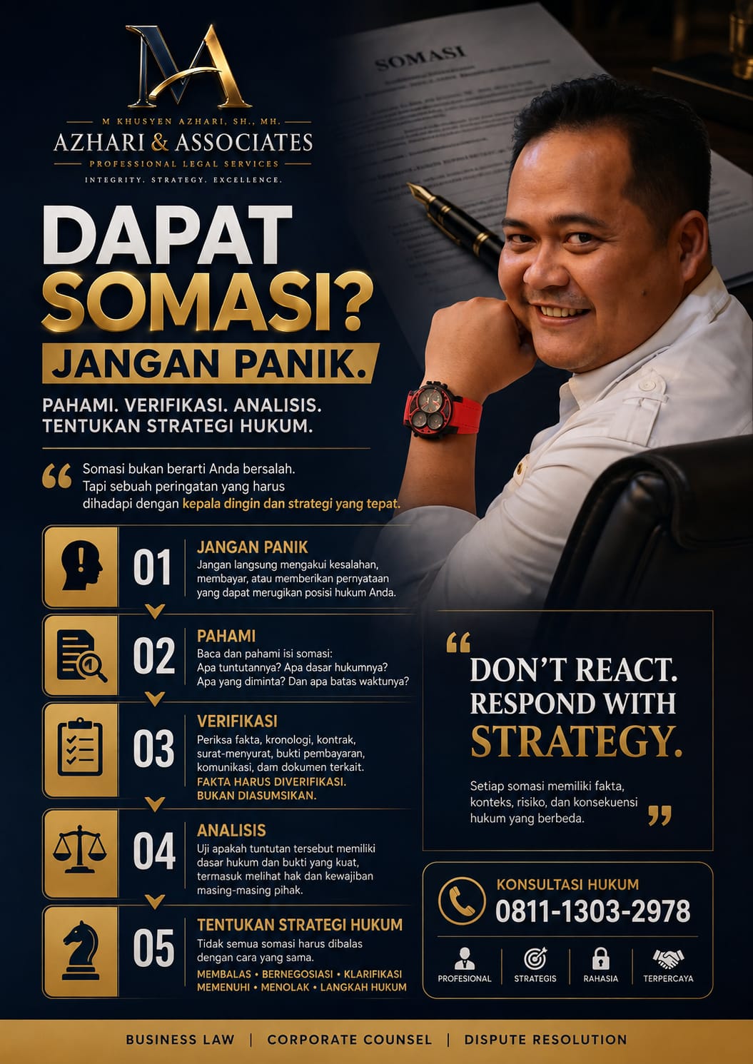 Cara Menghadapi Somasi: Langkah & Strategi Hukum | Azhari & Associates